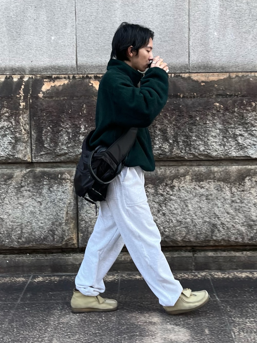 「メンズコーデ、秋冬コーデ、ゆるコーデ、冬コーデ、カジュアル、シンプル、ファッションを楽しもう、ootd、シンプルスタイル、ブーツ、今日のコーデ、メンズファッション、大人カジュアル、古着MIX、古着」｜taiyoさん（メンズ・168cm）の冬コーディネートの1枚目の写真