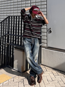 「アイテム（モカシン/デッキシューズ）」を使った、taiyoさん（メンズ・166cm）の秋コーディネート
