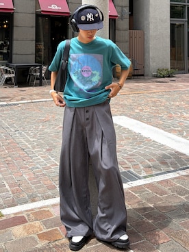 「Levi's（リーバイス）のアイテム（トップス）」を使った、taiyoさん（メンズ・164cm）の夏コーディネート