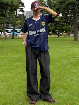 「FFEIN（フェイン）のアイテム」を使った、taiyoさん（メンズ・164cm）の夏コーディネート
