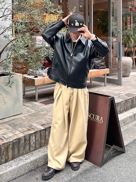 「アイテム（モカシン/デッキシューズ）」を使った、taiyoさん（メンズ・166cm）の秋コーディネート