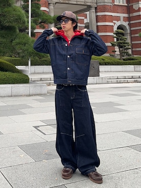 「アイテム（サングラス）」を使った、taiyoさん（メンズ・164cm）の秋コーディネート