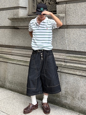 「Timberland（ティンバーランド）のアイテム（シューズ）」を使った、taiyoさん（メンズ・164cm）の夏コーディネート