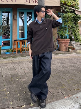 「CIAOPANIC（チャオパニック）のアイテム」を使った、taiyoさん（メンズ・166cm）の秋コーディネート