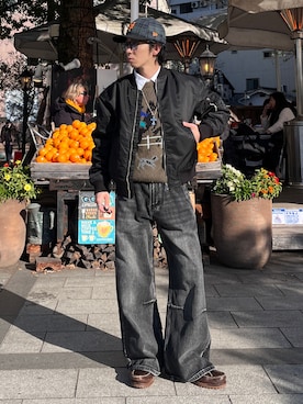 「メンズファッション」｜taiyoさん（メンズ・164cm）の冬コーディネート