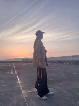 「PRADA（プラダ）のアイテム（バッグ）」を使った、33aayさん（レディース・166cm）の春コーディネート