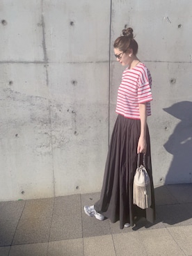 「FURLA（フルラ）のアイテム」を使った、33aayさん（レディース・166cm）の秋コーディネート