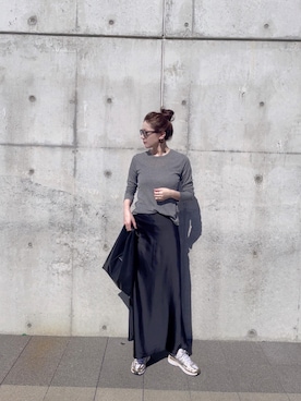 「アイテム（サングラス）」を使った、33aayさん（レディース・166cm）の秋コーディネート