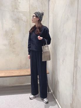「BEAMS（ビームス）のアイテム」を使った、33aayさん（レディース・166cm）の秋コーディネート
