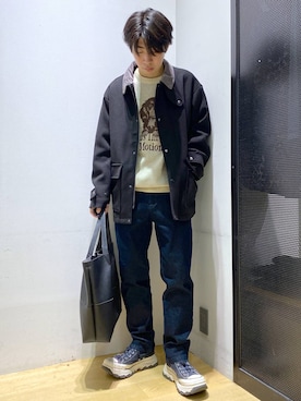 「LAKOLE（ラコレ）のアイテム」を使った、ひろさん（メンズ・170cm）の秋コーディネート