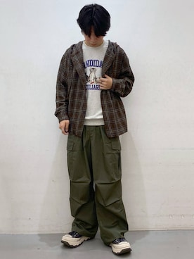 「アイテム（スウェット）」を使った、ひろさん（メンズ・170cm・20代）の秋コーディネート