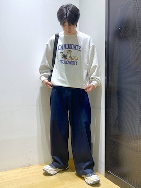 「アイテム（ボディバッグ/ウエストポーチ）」を使った、ひろさん（メンズ・170cm）の秋コーディネート