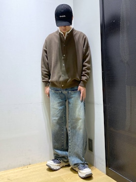 「アイテム（カーディガン/ボレロ）」を使った、ひろさん（メンズ・170cm）の秋コーディネート