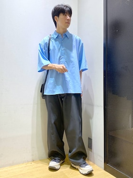 「LAKOLE（ラコレ）のアイテム（トップス）」を使った、ひろさん（メンズ・170cm）の夏コーディネート