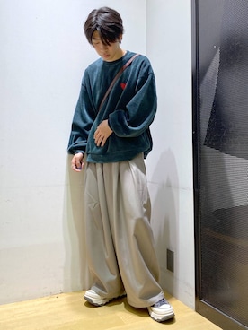 「アイテム（スウェット）」を使った、ひろさん（メンズ・170cm・20代）の秋コーディネート