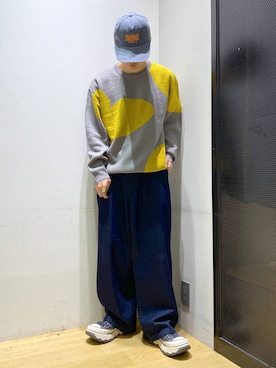 「アイテム（イエロー系）」を使った、ひろさん（メンズ・170cm・20代）の秋コーディネート