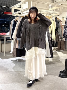 「ニット/セーター」｜nanacoさん（レディース・162cm）の秋コーディネート