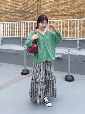 「CONVERSE（コンバース）のアイテム」を使った、nanacoさん（骨格ナチュラル・レディース・162cm）の秋コーディネート