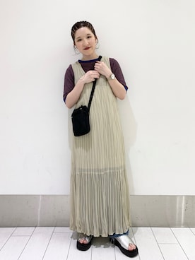 「アパレルスタッフ」｜「アイテム（サンダル）」を使った、ayakaさん（レディース・154cm）の夏コーディネート