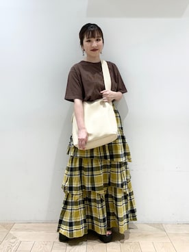 「アパレルスタッフ」｜「アイテム（サンダル）」を使った、ayakaさん（レディース・154cm）の夏コーディネート