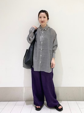 「アパレルスタッフ」｜「アイテム（サンダル）」を使った、ayakaさん（レディース・154cm）の夏コーディネート