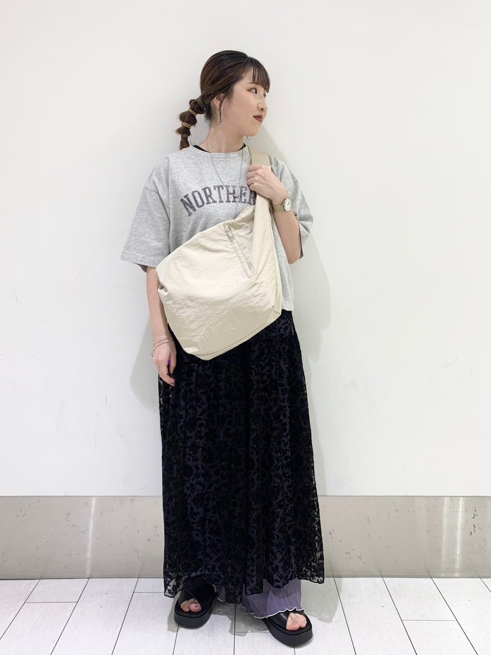 ayaka(LOWRYS FARM 広島パルコ)｜LOWRYS FARMのスカートを使った