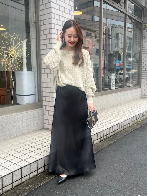 セール】ラメメッシュワイドニットプルオーバー（ニット