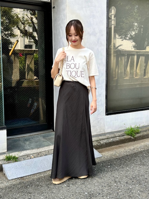 前後ロゴコンパクトT（Tシャツ/カットソー）｜Rouge vif Anna