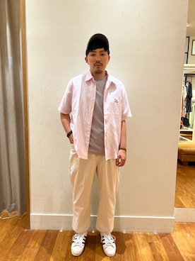 「アイテム（シャツ/ブラウス）」を使った、kazuさん（メンズ・171cm）の夏コーディネート