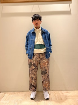 「GLOSTER（グロスター）のアイテム（ブルゾン）」を使った、kazuさん（メンズ・171cm）の秋コーディネート
