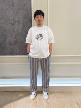 「GLOSTER（グロスター）のアイテム」を使った、kazuさん（メンズ・171cm）の夏コーディネート