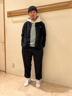 「冬コーデ、スニーカーコーデ」｜「アイテム（その他パンツ）」を使った、kazuさん（メンズ・171cm）の冬コーディネート
