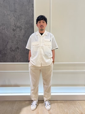 「GLOSTER（グロスター）のアイテム」を使った、kazuさん（メンズ・171cm）の夏コーディネート