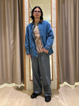 「GLOSTER（グロスター）のアイテム（ジャケット/アウター）」を使った、miyazakitakuroさん（メンズ・171cm）の冬コーディネート