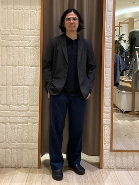 「GLOSTER（グロスター）のアイテム（トップス）」を使った、miyazakiさん（メンズ・171cm）の夏コーディネート