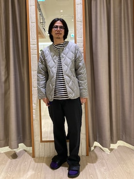 「ハロウィン」｜「アイテム（ダウンジャケット/コート）」を使った、miyazakitakuroさん（メンズ・171cm）の秋コーディネート