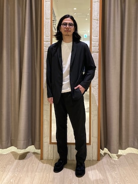 「GLOSTER（グロスター）のアイテム（ジャケット/アウター）」を使った、miyazakitakuroさん（メンズ・171cm）の春コーディネート
