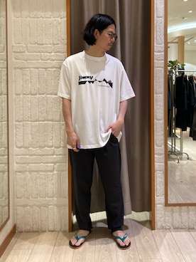 「GLOSTER（グロスター）のアイテム」を使った、miyazakiさん（メンズ・171cm）の夏コーディネート