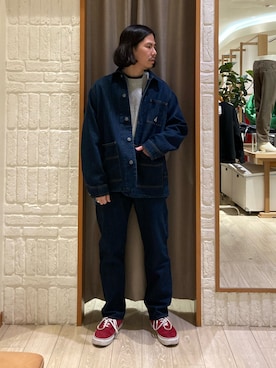 「GEVACO（ゲバコ）のアイテム」を使った、miyazakiさん（メンズ・171cm）の冬コーディネート