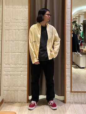 「GEVACO（ゲバコ）のアイテム」を使った、miyazakiさん（メンズ・171cm）の冬コーディネート