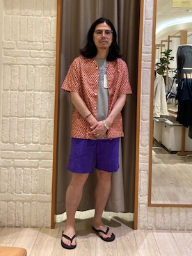 「Eddie Bauer（エディーバウアー）のアイテム」を使った、miyazakiさん（メンズ・171cm）の夏コーディネート