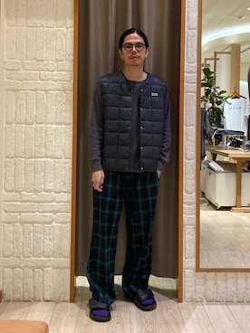 「アイテム（Tシャツ/カットソー）」を使った、miyazakiさん（メンズ・171cm）の秋コーディネート