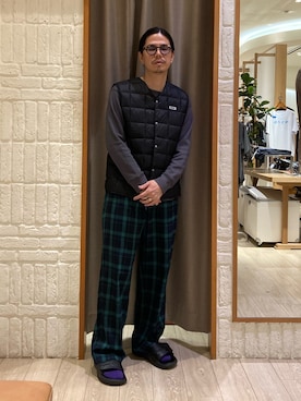 「アイテム（Tシャツ/カットソー）」を使った、miyazakiさん（メンズ・171cm）の秋コーディネート