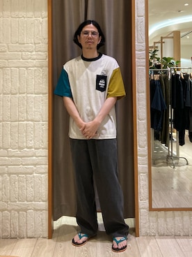 「GLOSTER（グロスター）のアイテム」を使った、miyazakiさん（メンズ・171cm）の夏コーディネート