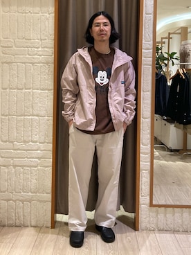 「GLOSTER（グロスター）のアイテム（パンツ）」を使った、miyazakiさん（メンズ・171cm）の春コーディネート