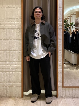 「GLOSTER（グロスター）のアイテム（パンツ）」を使った、miyazakiさん（メンズ・171cm）の春コーディネート