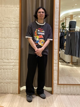 「GLOSTER（グロスター）のアイテム（パンツ）」を使った、miyazakiさん（メンズ・171cm）の春コーディネート