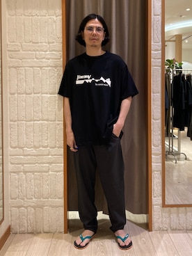 「GLOSTER（グロスター）のアイテム」を使った、miyazakiさん（メンズ・171cm）の夏コーディネート