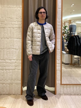 「アイテム（ダウンジャケット/コート）」を使った、miyazakiさん（メンズ・171cm）の秋コーディネート
