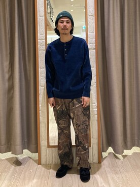 「GLOSTER（グロスター）のアイテム（帽子）」を使った、miyazakitakuroさん（メンズ・171cm）の秋コーディネート